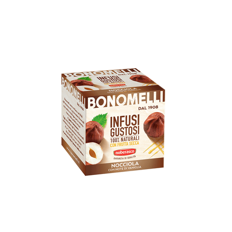 Bonomelli Kräutertee Bonomelli Infusi Gustosi Nocciola con note di vaniglia Haselnuss mit einem Hauch von Vanille 10 Filter