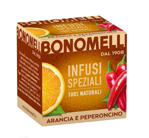 Bonomelli Infusi Speziali Arancia e Peperoncino Aufgüsse Orange und Chili 10 Filter - Italian Gourmet