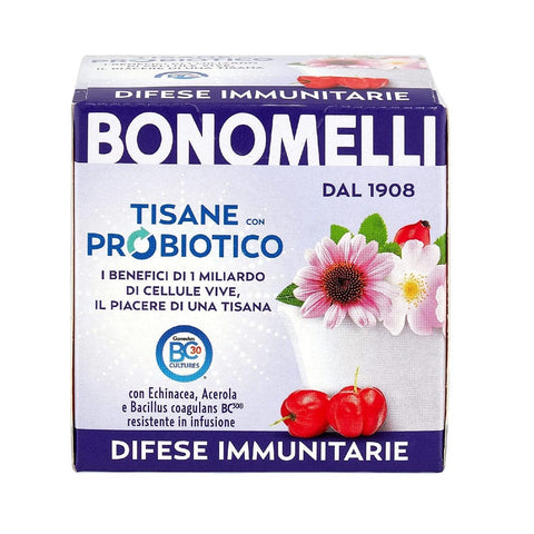 Bonomelli Kräutertee Bonomelli Tisana Probiotica Difese Immunitarie Kräutertee mit Echinacea und Acerola 10 filters