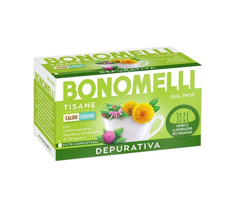 Bonomelli Tisane Depurativa Kräutertee reinigen 16 Filter - Italian Gourmet