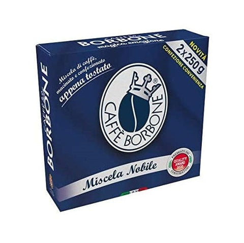 Borbone Miscela Nobile Blu Bipack Gemahlener Kaffee ( 2 x 250g ) - Italian Gourmet