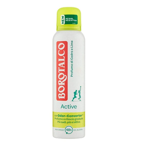 Borotalco Deodorant Active Cedar & Lime Spray 150ml - Italian Gourmet
