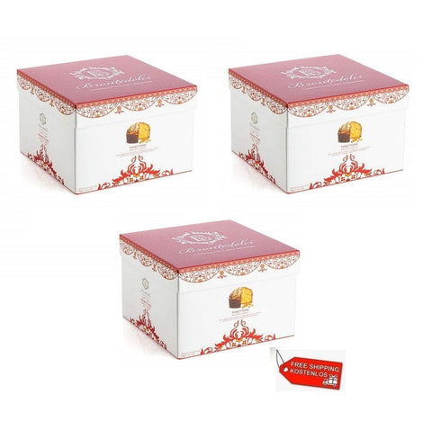 Brontedolci Weihnachtssüßigkeiten 3x Brontedolci Panettone Scatola Ricetta Classica 1Kg 8050705420698