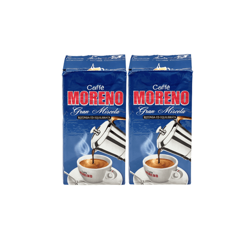Caffè Moreno Kaffee Caffè Moreno Gran Miscela Gerösteter und Gemahlener Neapolitanischer Kaffee für Moka 250g