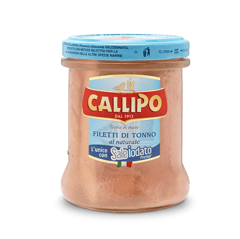 Callipo Filetti di Tonno al Naturale Natürliche Thunfischfilets 200g - Italian Gourmet