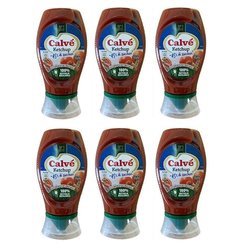 Calvé Ketchup -45% di Zuccheri Würzsaucen Squeeze 250ml - Italian Gourmet