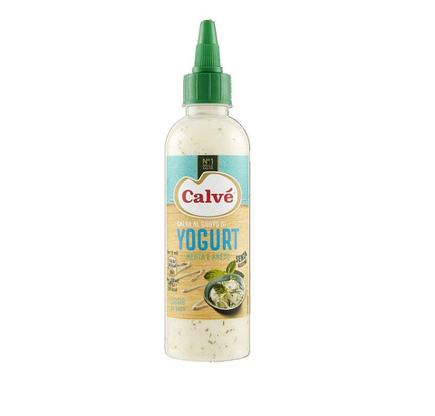 Calvé Salsa Joghurt menta e aneto Squeeze Sauce 221g - Italian Gourmet