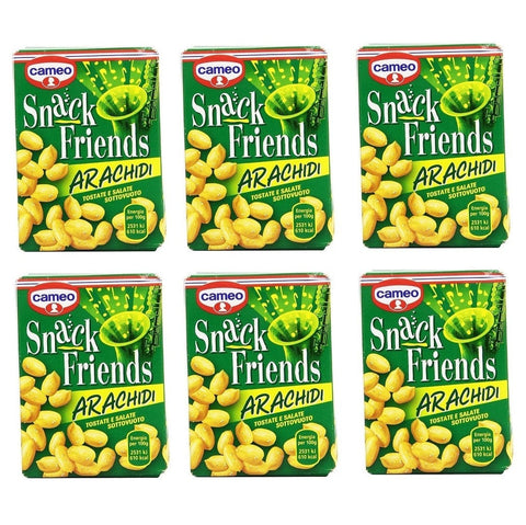 Cameo Snack Friends Arachidi Geröstete und Gesalzene Erdnüsse Vakuumverpackung 40g - Italian Gourmet