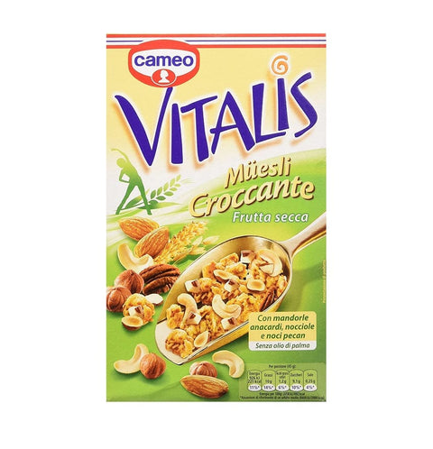 Cameo Vitalis Frutta Secca knuspriges Müsli Trockenobst 300g - Italian Gourmet