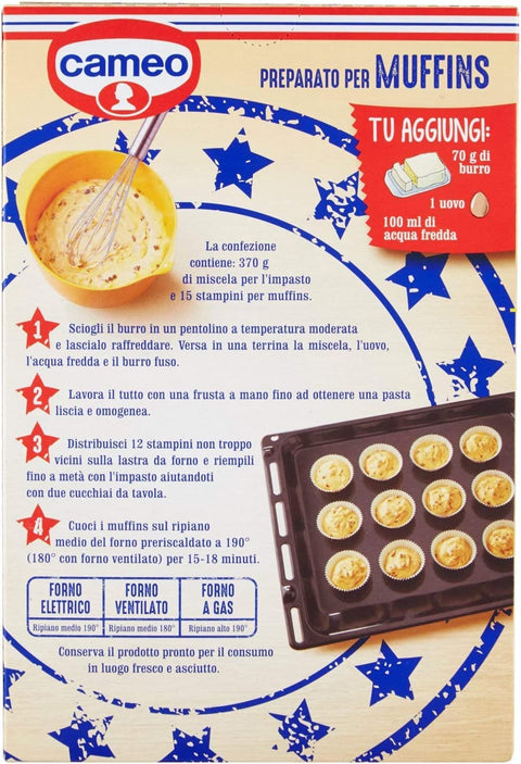 Cameo kuchen Cameo Cameo Preparato per Muffins Vorbereitet für Muffins 370g 8003000119903