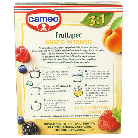 Cameo kuchen Cameo Fruttapec Gusto Intenso Zubereitet für Hausgemachte Marmelade 50g ( Enthält 2 Beutel à 25g ) 8003000143014