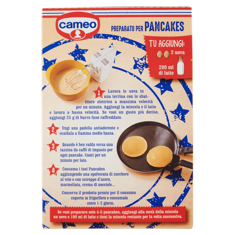Cameo kuchen Cameo Praparato per Pancakes Zubereitung für Pfannkuchen 250g 8003000186806