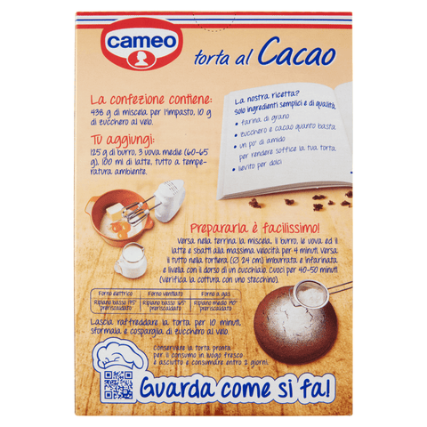 Cameo kuchen Cameo preparato per Torta al Cacao Mix für Kakaokuchen 448g 8003000186400