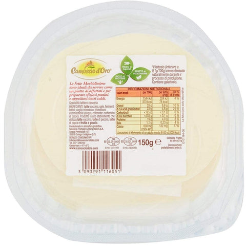 Camoscio D'oro Käse Camoscio d'Oro Fette Morbidissime Weicher Geschnittener Käse 150g 3090291116051