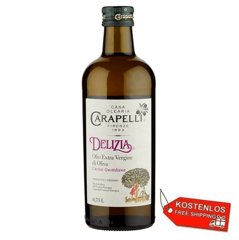 6x Carapelli Delizia Natives Olivenöl Extra 0,75Lt - Italian Gourmet