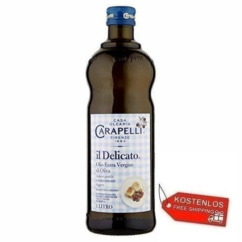 6x Carapelli Il Delicato Natives Olivenöl Extra 1Lt - Italian Gourmet