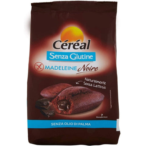 Céréal Brot Cèrèal Madeleines Noir Merendina Senza Glutine Madeleines dunkel Snack Glutenfrei 200 g (7 Stück) 3175681099647