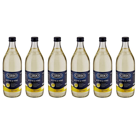 Cirio Aceto di Vino Bianco Weißweinessig Glasflasche 1Lt - Italian Gourmet