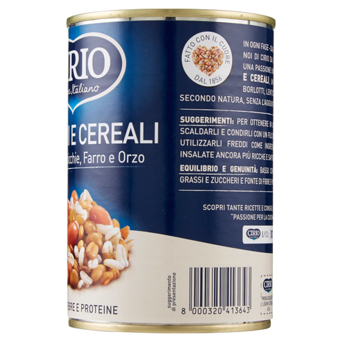 Cirio Getreide, Hülsenfrüchte Cirio I Legumi e Cereali Hülsenfrüchte und Getreide 410g 8000320413643