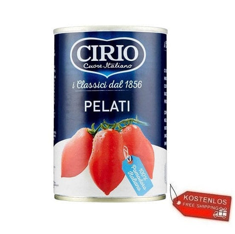24x Cirio Pelati Italienische geschälte Tomaten 400g - Italian Gourmet