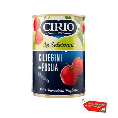 24x Cirio Pomodorini Ciliegini di Puglia Kirschtomaten 400g - Italian Gourmet