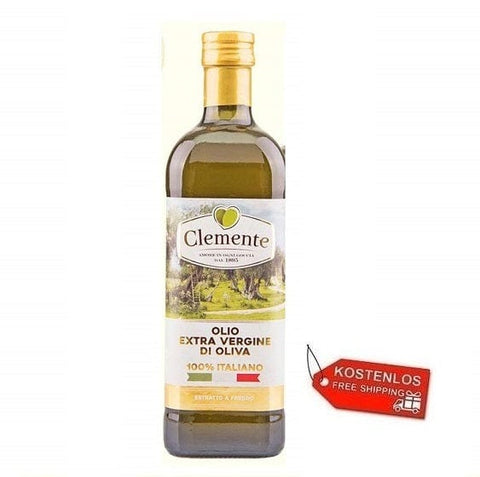 6x Clemente 100% Italiano Natives Olivenöl Extra 1Lt - Italian Gourmet