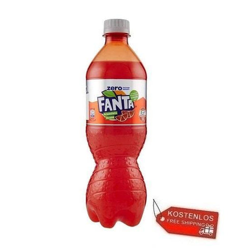 12x Fanta Aranciata Rossa Zero Blutorangenzuckerfreies PET 1L - Italian Gourmet