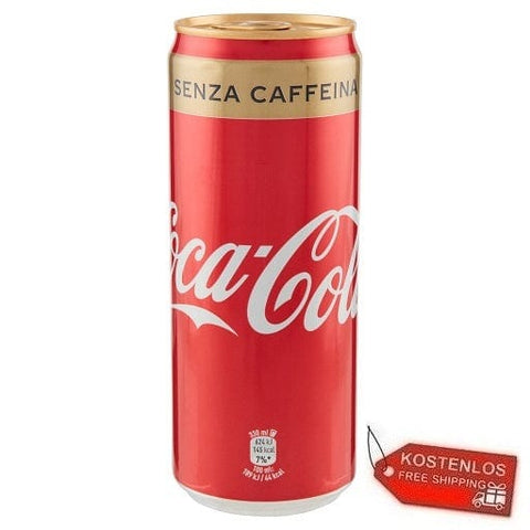 48x Coca-Cola Senza Caffeina Erfrischungsgetränk Koffeinfrei 330ml Einwegdosen - Italian Gourmet
