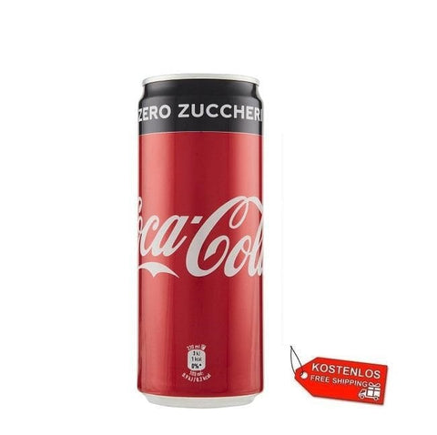 72x Coca Cola Zero Zuckerfrei 330ml Einwegdosen - Italian Gourmet