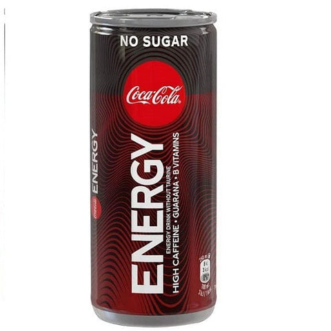 Coca Cola Energy Zero 250ml Zuckerfrei Einwegdosen - Italian Gourmet
