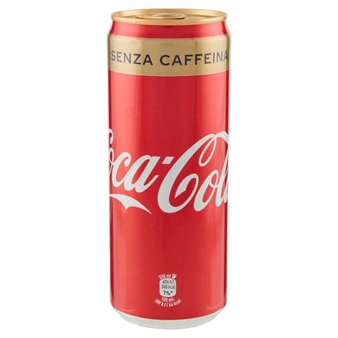 Coca-Cola Senza Caffeina Erfrischungsgetränk Koffeinfrei 330ml Einwegdosen - Italian Gourmet