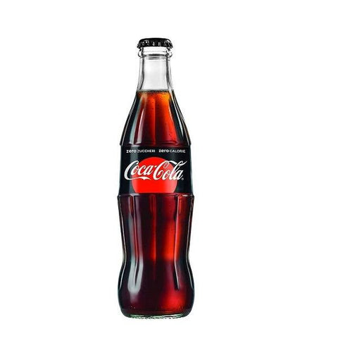 Coca Cola Zero zuckerfrei in Glas 33cl - Italian Gourmet