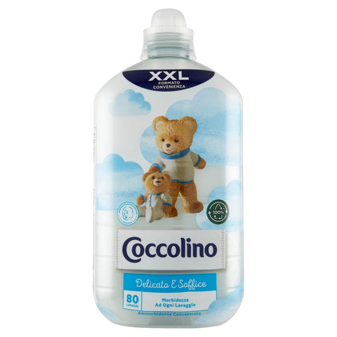 Coccolino Weichspüler 1x2LT Coccolino Ammorbidente Delicato e Soffice  XXL Konzentrierter Flüssiger Weichspüler 80Wäschen 2LT 8720181146091