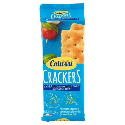Colussi Crackers mit reduziertem Salzgehalt 500g - Italian Gourmet