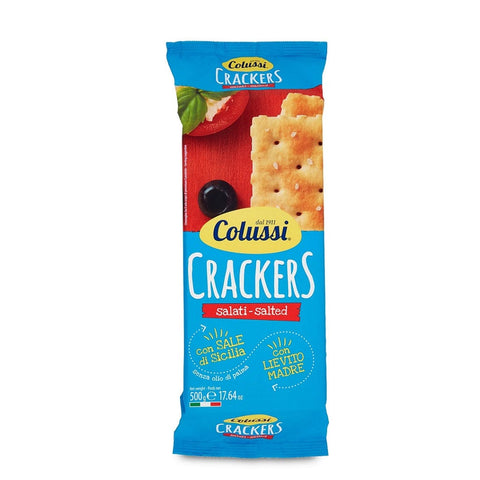 Colussi Crackers Salati Cracker mit Salzkörnern 500g - Italian Gourmet