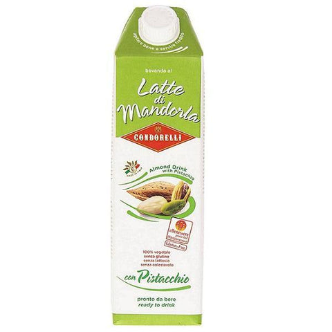 Condorelli Latte di Mandorla und Pistacchio Mandel- und Pistazienmilch natürlich glutenfrei (1 l) - Italian Gourmet