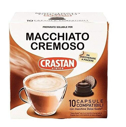 Crastan Macchiato Cremoso 10 Kaffeekapseln für Dolce Gusto - Italian Gourmet