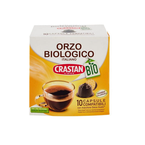 Crastan Kaffee Crastan Orzo Biologico 10 Bio Gerste Kaffeekapseln für Dolce Gusto