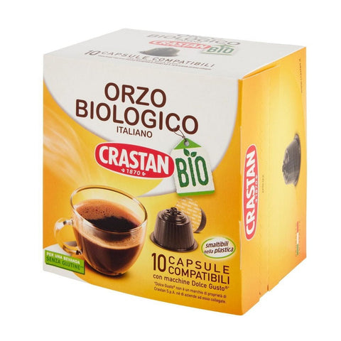 Crastan Kaffee Crastan Orzo Biologico 10 Bio Gerste Kaffeekapseln für Dolce Gusto