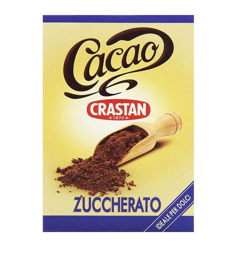 Crastan Cacao in polvere Zuccherato gezuckertem Kakaopulver 250g - Italian Gourmet