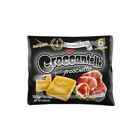 Croccantelle 1x180g Croccantelle Multipack Snack Gusto Prosciutto Geschmack von Schinken 180g 8011795101683