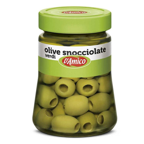 D'Amico Oliven D'Amico Olive Verdi Snocciolate in Salamoia Entkernte Grüne Oliven in Salzlake 290g 800569505165