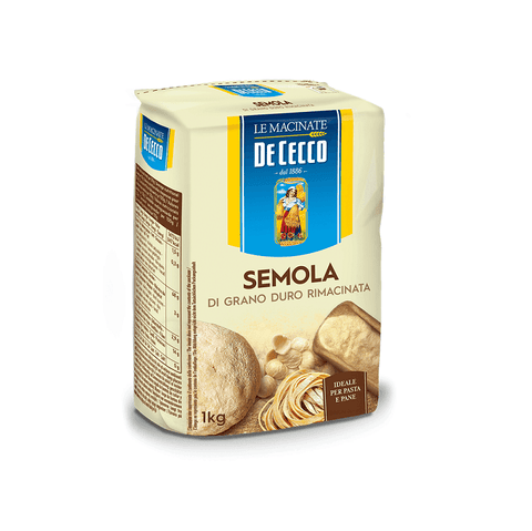 10x De Cecco semola rimacinata Hartweizengrieß Mega Packung 1kg - Italian Gourmet