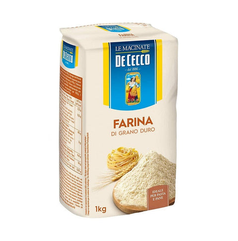 De Cecco Farina di Grano Duro Hartweizenmehl 1kg - Italian Gourmet