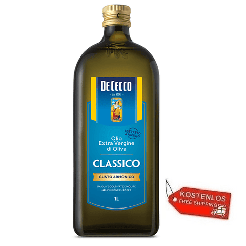 6x De Cecco Classico Natives Olivenöl Extra 1Lt - Italian Gourmet