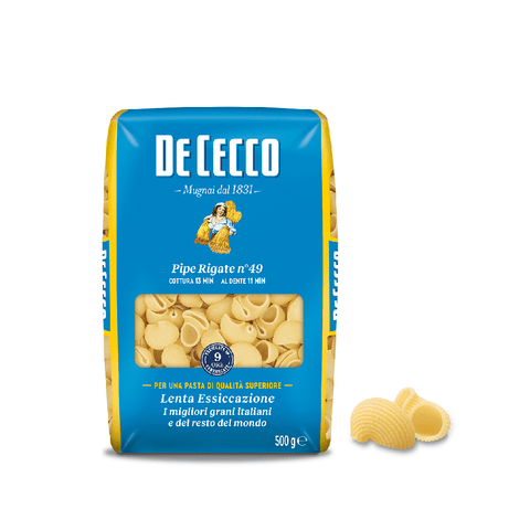 De Cecco pasta 1x500g De Cecco Pipe Rigate n° 49 Pasta (500g)