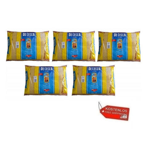 5x De Cecco Linguine Pasta Packung mit 3Kg - Italian Gourmet