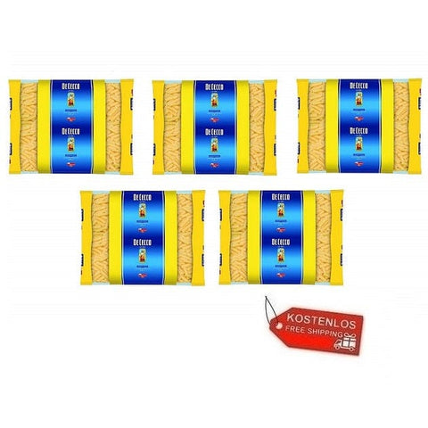 5x De Cecco Tortiglioni Pasta Packung mit 3Kg - Italian Gourmet