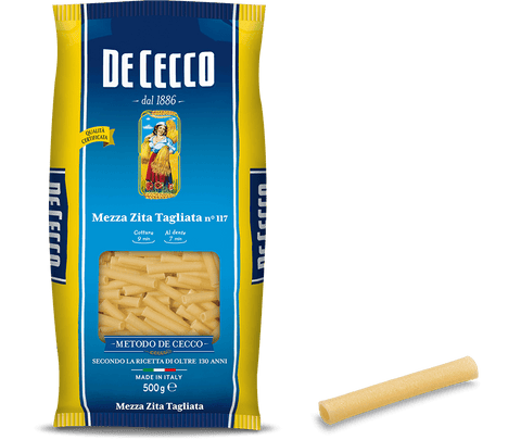 De Cecco Mezza Zita Tagliata n. 117 Italienische Pasta 500G - Italian Gourmet