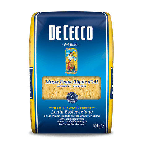 De Cecco Mezze Penne Rigate Pasta 500g - Italian Gourmet